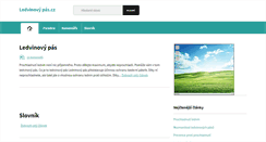 Desktop Screenshot of ledvinovypas.cz